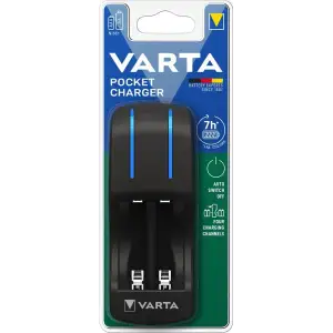 Зарядний пристрій VARTA Pocket Charger empty, для АА/ААА акумуляторів, 57642101401 UA