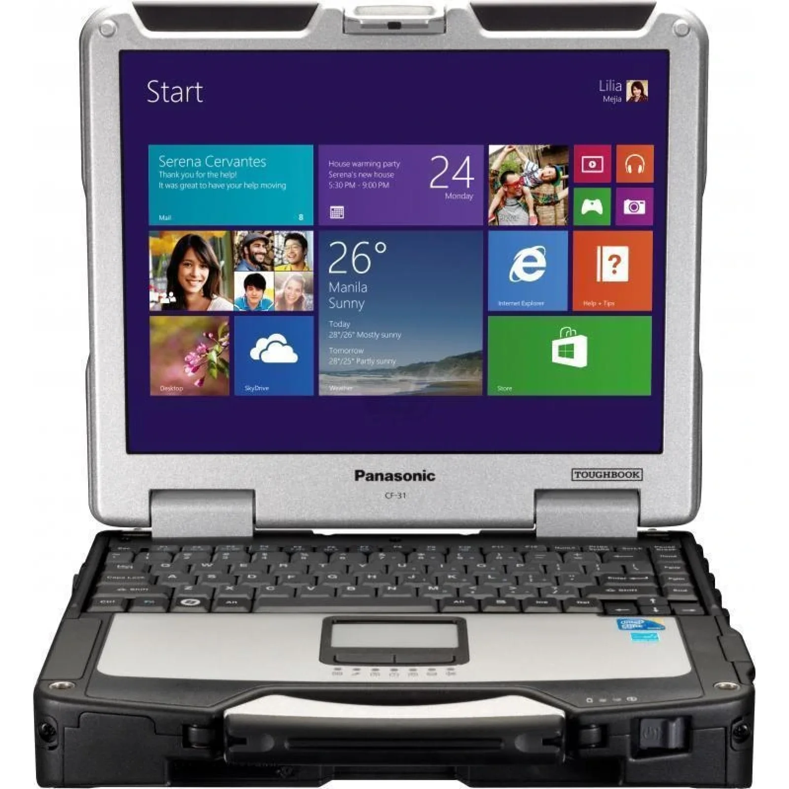 Ноутбук Panasonic TOUGHBOOK CF-31 13.1/Intel i5-5300U/4/500/HD5500/BT/WiFi/DVD/W7Pro/W10Pro, CF-314B607N9