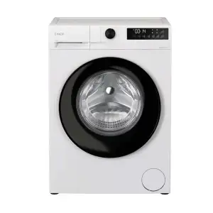 Пральна машина Candy ProWash 300 фронтальна, 9кг, 1400, A, 54.8см, дисплей, пара, інвертор, люк чорний, білий (GD39B8-S) UA