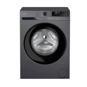 Пральна машина Candy ProWash 300 фронтальна, 8кг, 1400, A, 48см, дисплей, пара, інвертор, люк чорний, cріблястий (GD48SB6G-S) UA