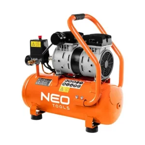 Компресор повітряний Neo Tools, безолійний, 500Вт, 12л, 95л/хв, 8бар, 2-х поршневий, IP20 (12K020) UA