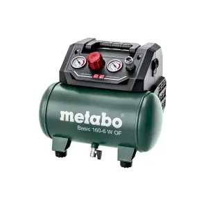 Компресор повітряний Metabo BASIC 160-6 W OF безолійний, 900Вт, 6л, 160л/хв, 8бар, 8.4кг (601501000) UA