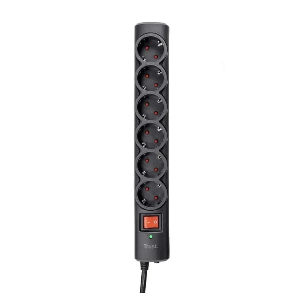 Мережевий фільтр Trust Surge Guard 6XSchuko 1.8м Black, 21059_TRUST UA