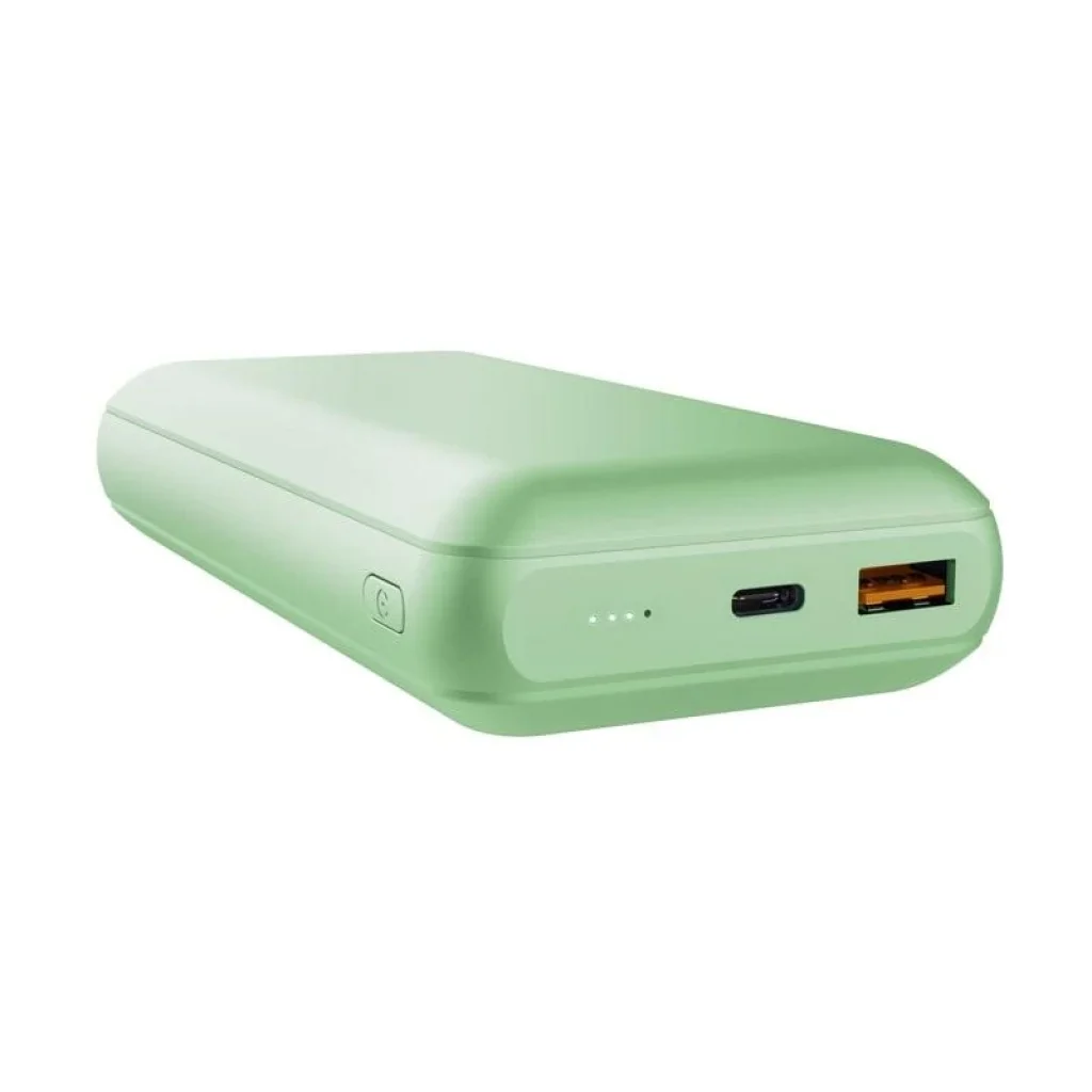 Зовнішній акумулятор Trust Redoh, 20000 mAh, USB-A/2хUSB-C, 18W, QC 3.0, PD, зелений, 25035_TRUST UA