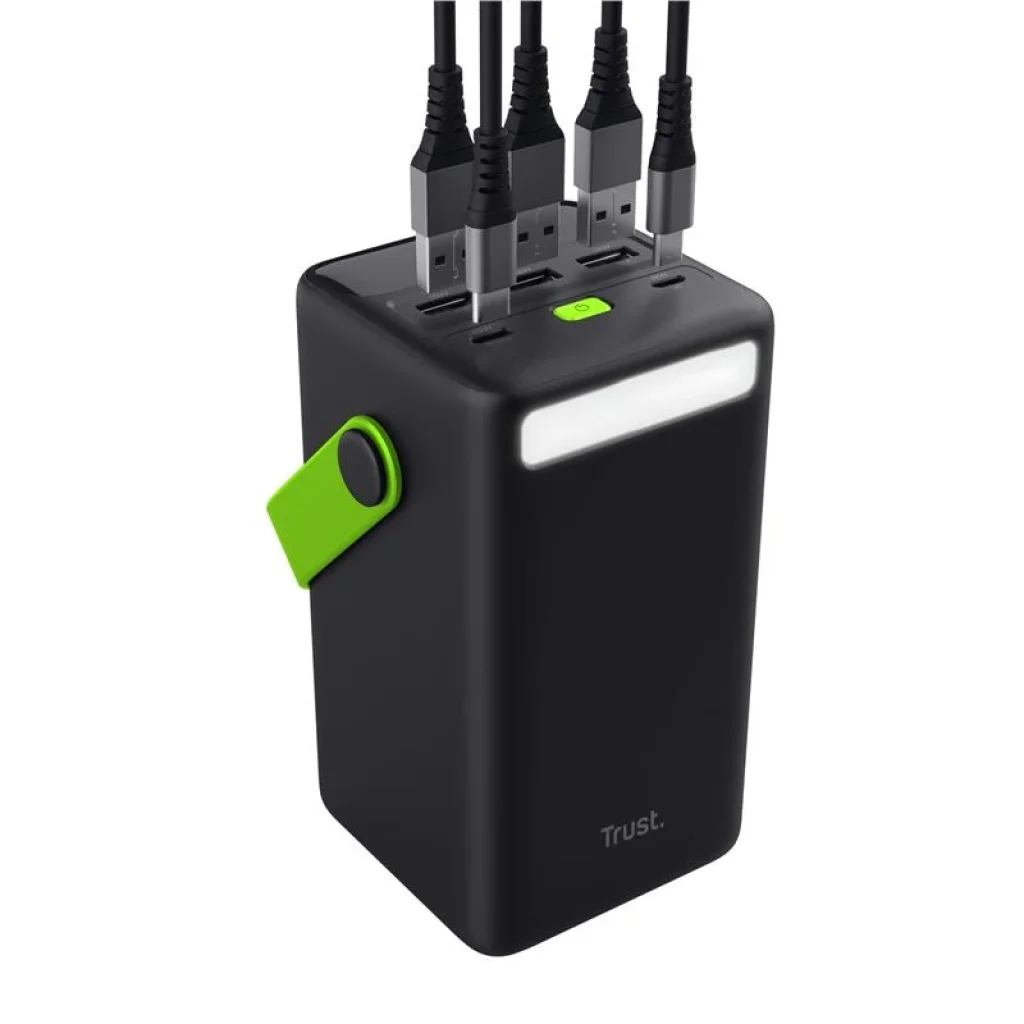 Зовнішній акумулятор Trust Redoh XXL, 50000 mAh, 3хUSB-A/USB-C, 20W, чорний, 25196_TRUST UA