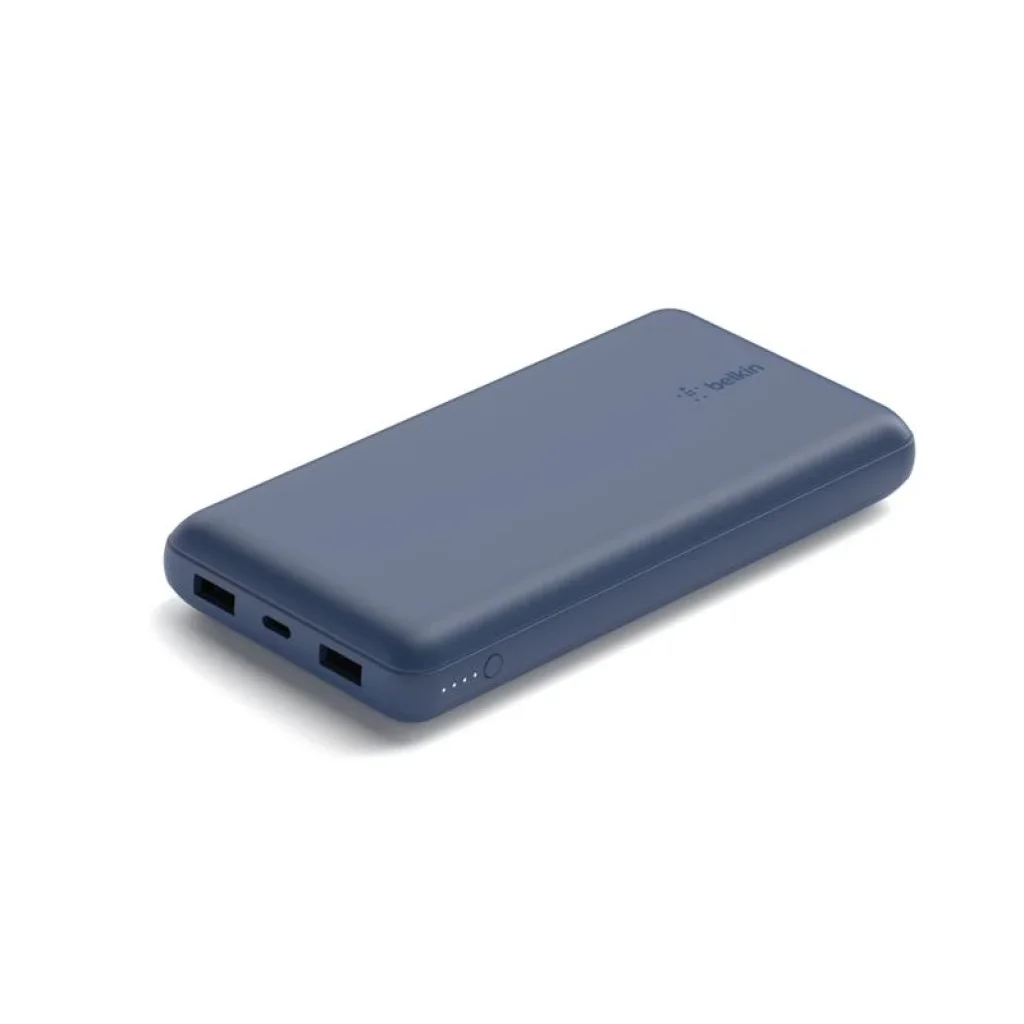 Зовнішній акумулятор Belkin 20000mAh 15W Dual USB-A, USB-C Blue, BPB012BTBL UA