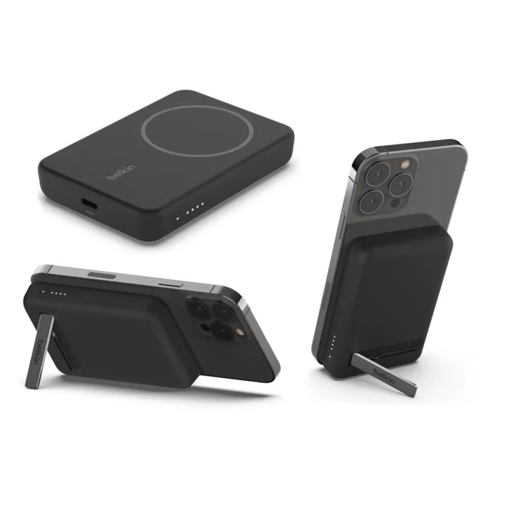 Зовнішній акумулятор Belkin 5000 mAh, MagSafe Wireless, чорний, BPD004BTBK UA