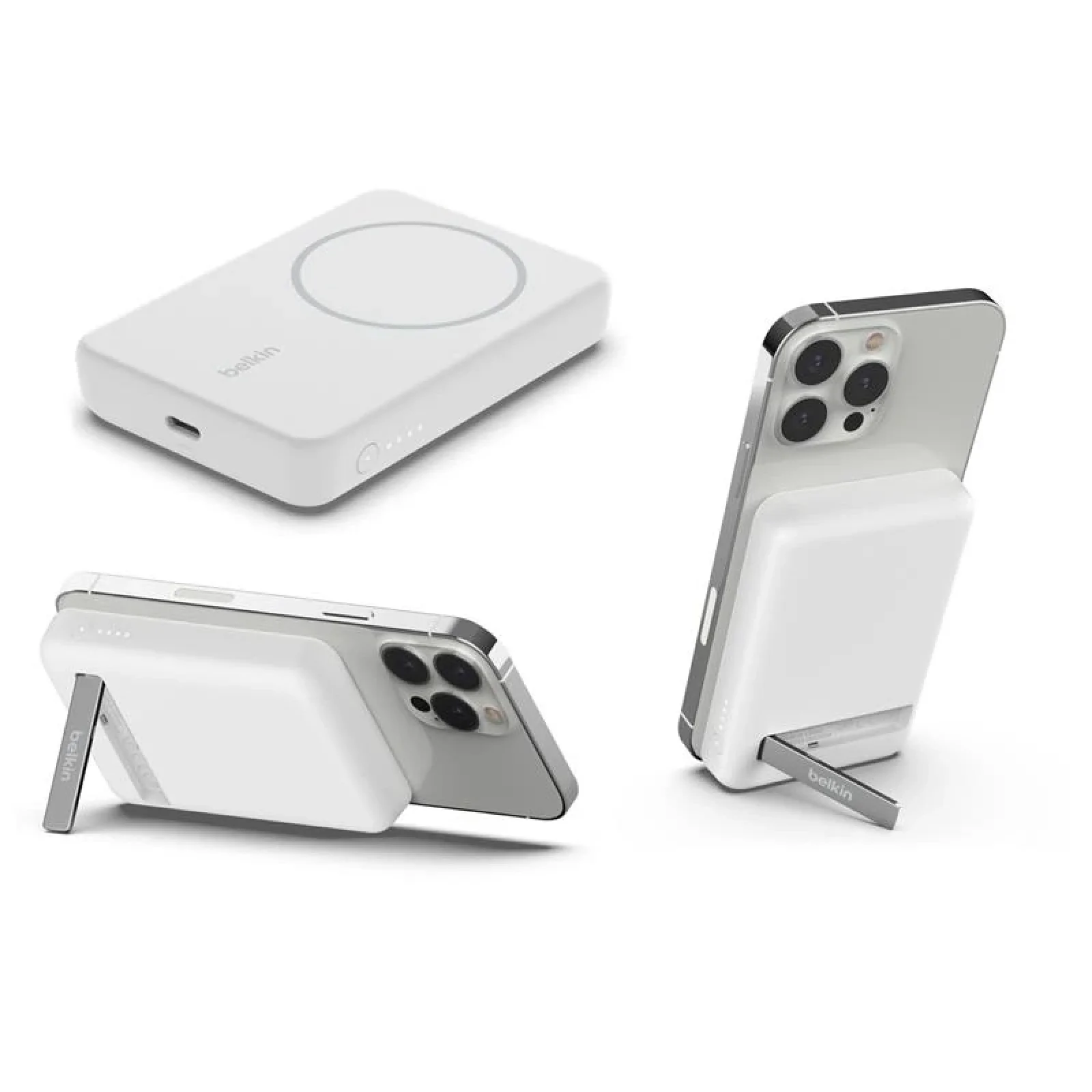 Зовнішній акумулятор Belkin 5000mAh MagSafe Wireless, білий, BPD004BTWT UA