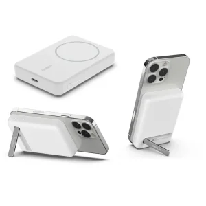 Зовнішній акумулятор Belkin 5000mAh MagSafe Wireless, білий, BPD004BTWT UA