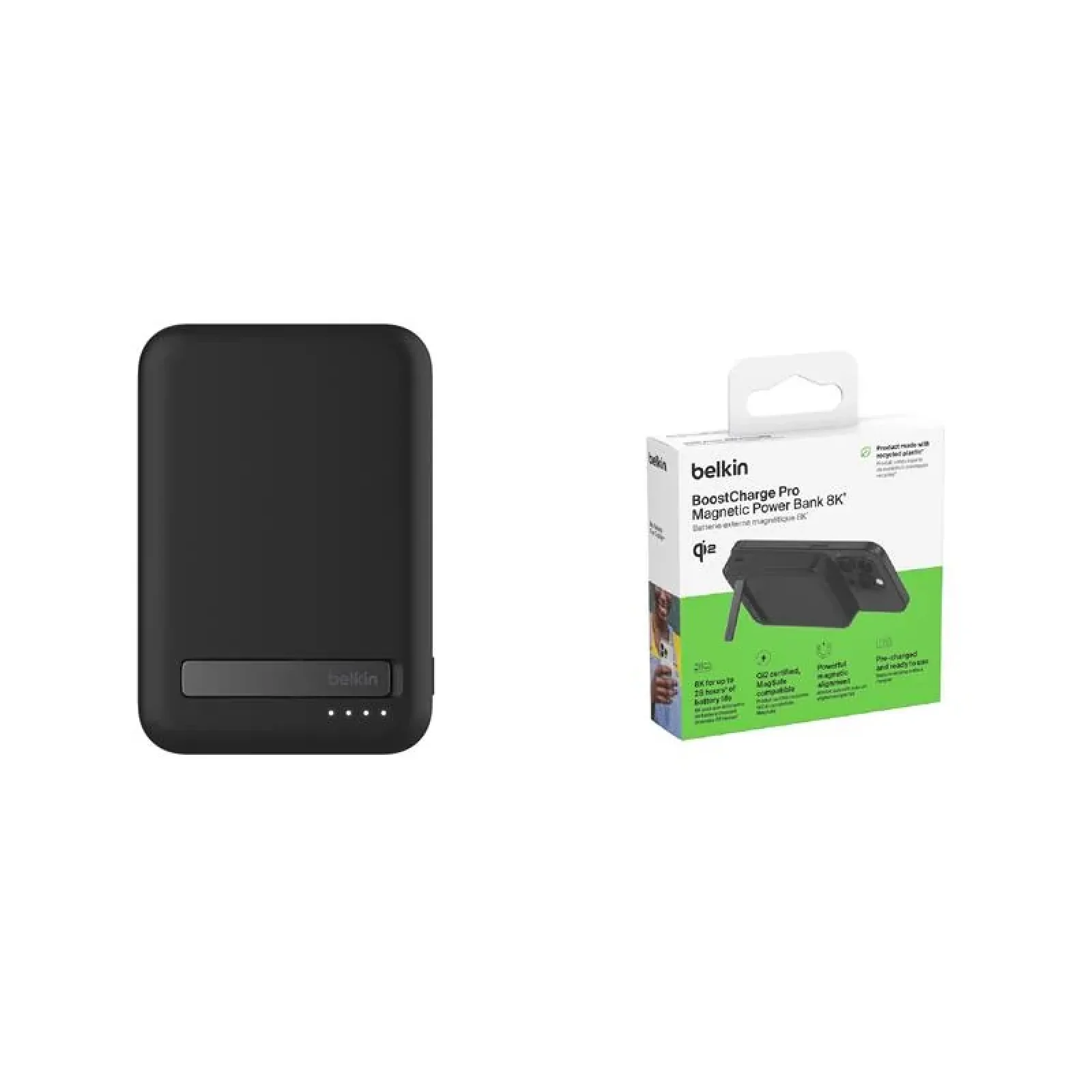 Зовнішній акумулятор Belkin 8000 mAh, 15Вт, MagSafe Qi2, чорний, BPD007BTBK UA
