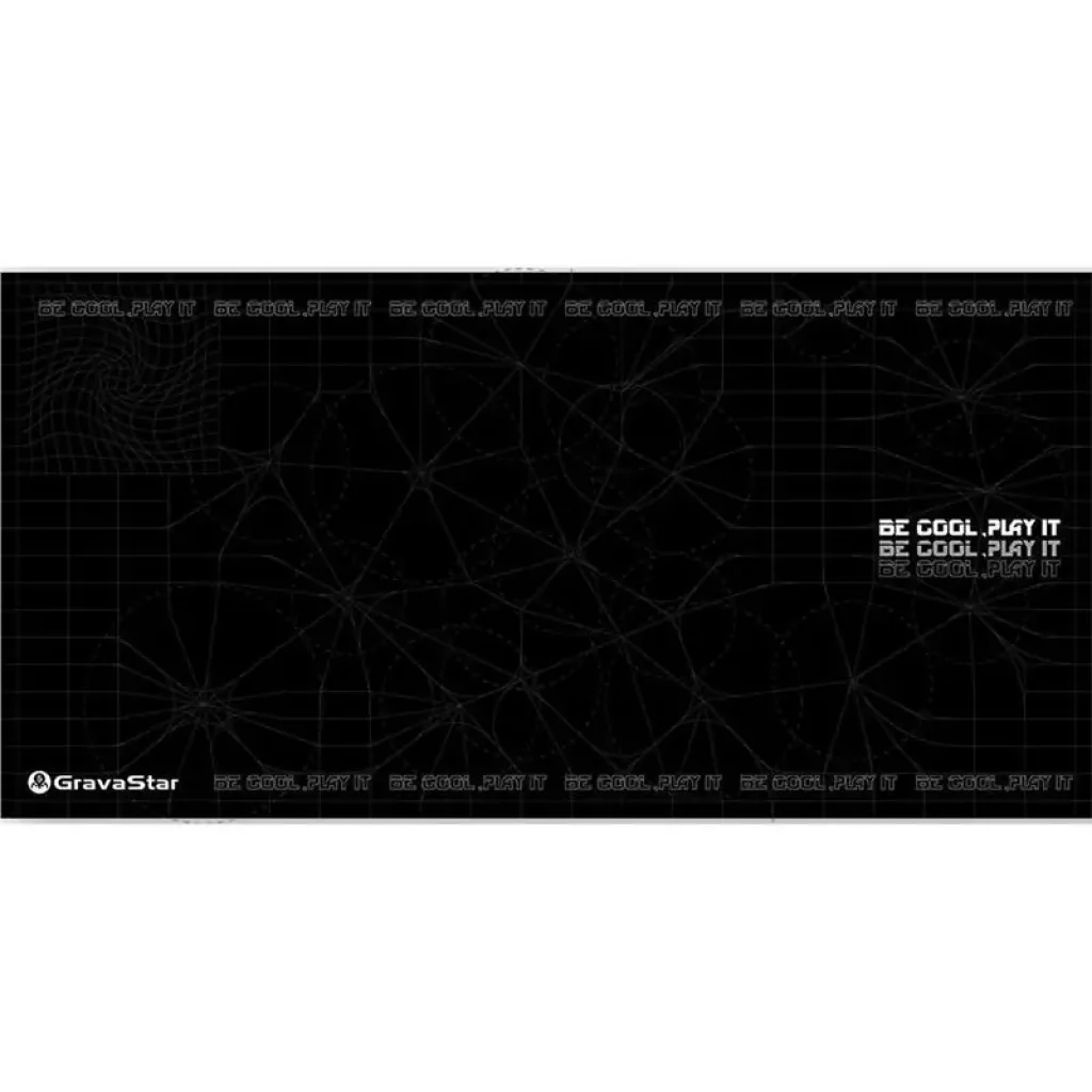 Ігрова поверхня GravaStar Gaming Pad, XL (800x400x3мм), чорний (GSA8_MPD_R_BLK) UA