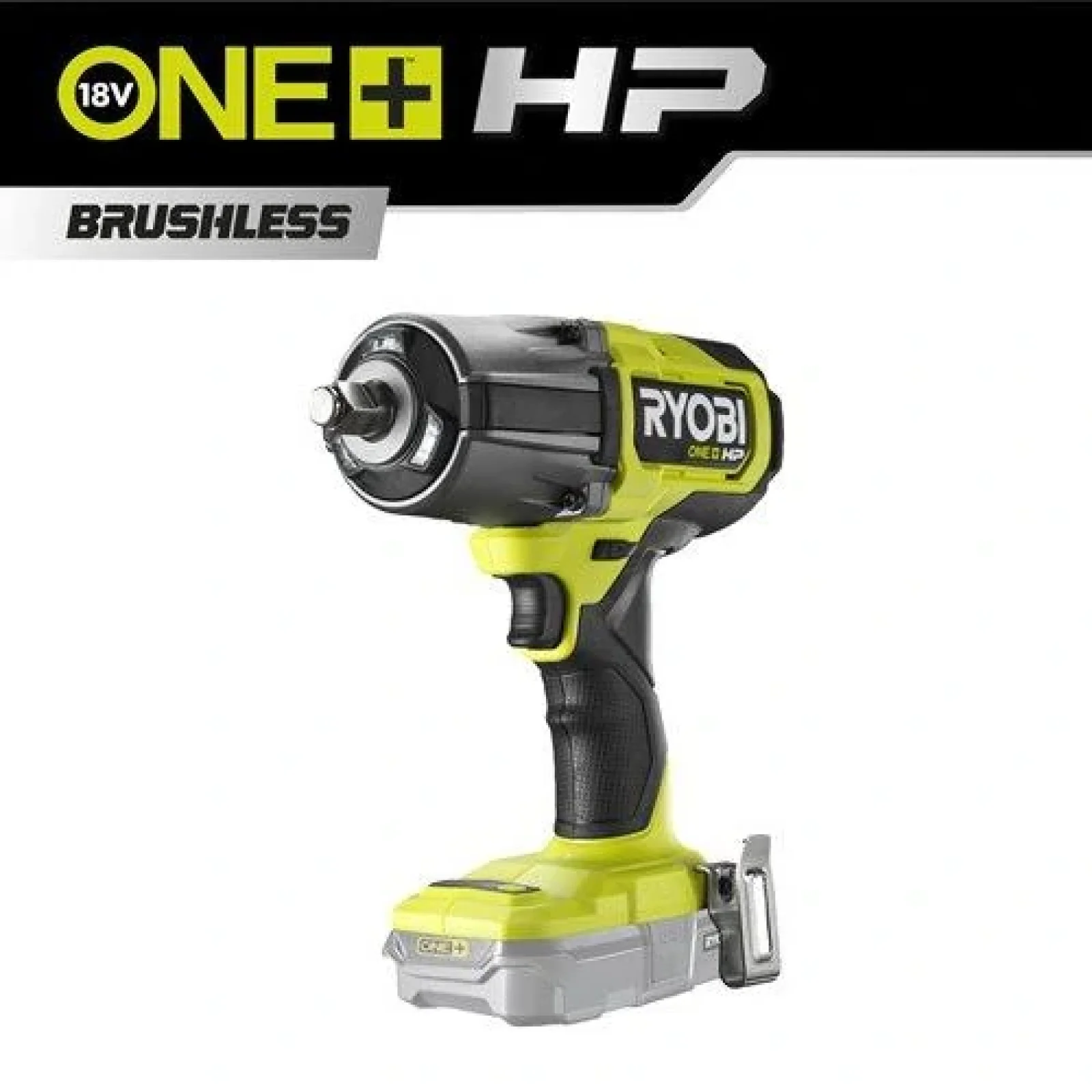 Гайковерт ударний Ryobi RIWH18X-0, 18В ONE+ НР, безщітковий, 1600 Нм, 4 режими, шпиндель 1/2