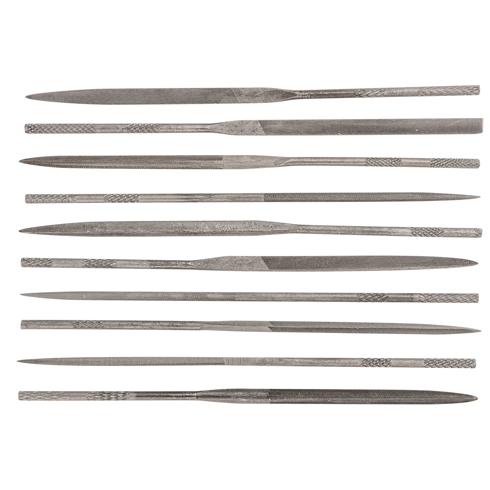Надфілі по металу TOPEX, алмазні, D3мм, рукоятка метал, 140мм, набір 10шт (06A020) UA