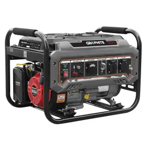 Генератор бензиновий GRAPHITE 230В, 2/2.2кВт, ручний стартер, 40кг (58G904) UA