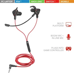 Гарнітура Trust GXT 408 Cobra Multiplatform 3.5mm RED, 23029_TRUST UA