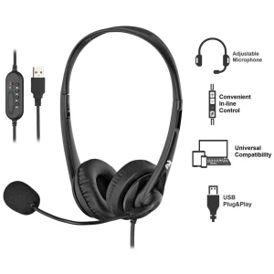 Гарнітура для ПК 2E CH11, On-Ear, USB, 2E-CH11SU UA