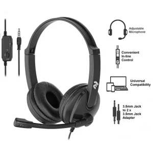 Гарнітура для ПК 2E CH12, On-Ear, 3.5mm / 2*3.5mm, 2E-CH12SJ UA