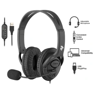 Гарнитура для ПК 2E CH13, Over-Ear, USB, 2E-CH13SU UA