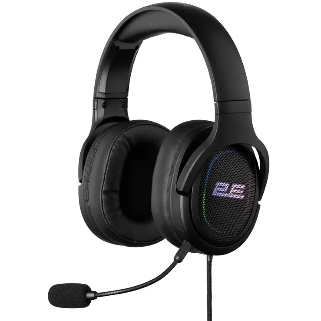 Гарнітура ігрова 2E GAMING HG330, 7.1, USB-A, RGB, 2м, чорний, 2E-HG330BK-7.1 UA