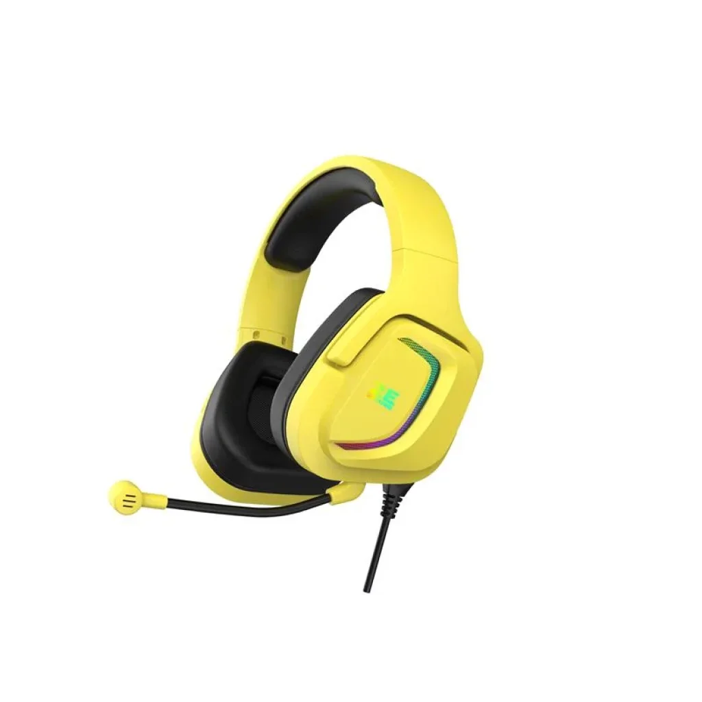 Гарнітура ігрова 2E GAMING HG340, 7.1, USB-A, RGB, 2м, жовтий, 2E-HG340YW-7.1 UA