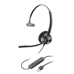 Гарнітура комп'ютерна моно On-ear Poly EncorePro 310, USB-A, всеспрямований, чорний, 767G1AA UA