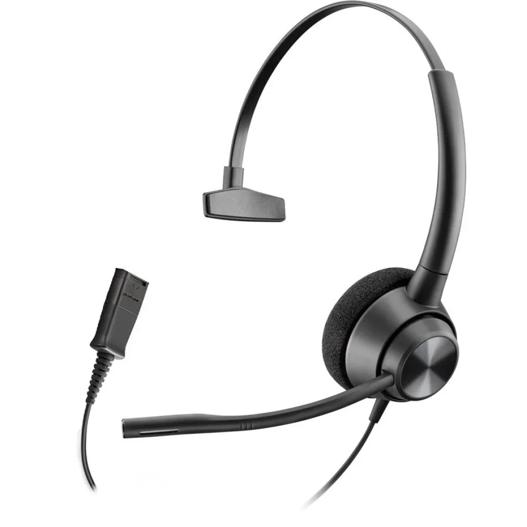 Гарнітура комп'ютерна моно On-ear Poly EncorePro 310, Quick Disconnect, всеспрямований, чорний, 77T43AA UA