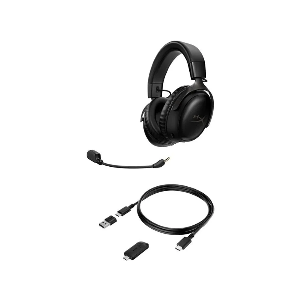 Гарнiтура HyperX Cloud III WL USB-A/USB-C Black, 77Z45AA UA