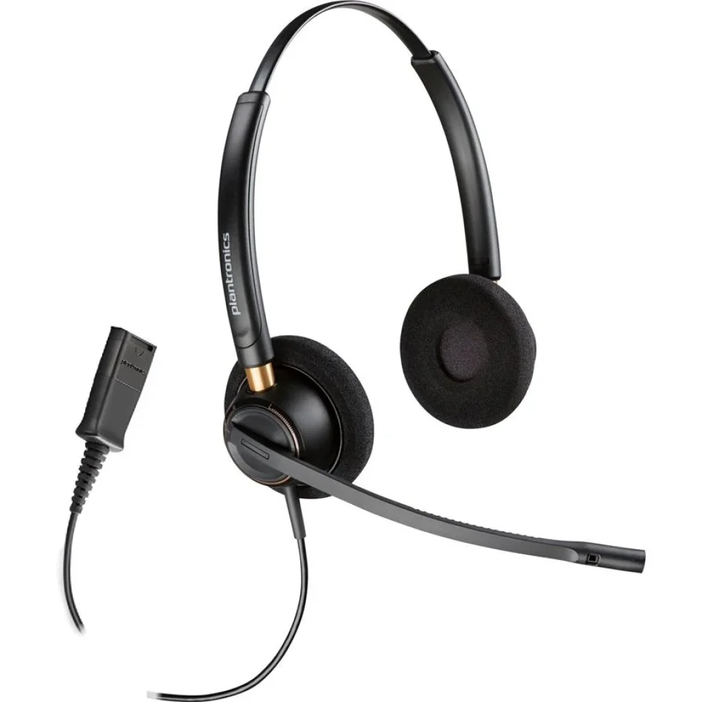 Гарнітура комп'ютерна стерео On-ear Poly EncorePro 520, Quick Disconnect, всеспрямований, чорний, 783P7AA UA