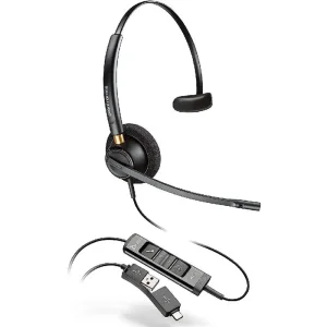 Гарнітура комп'ютерна моно On-ear Poly EncorePro 515-M, USB-A, всеспрямований, чорний, 783R1AA UA