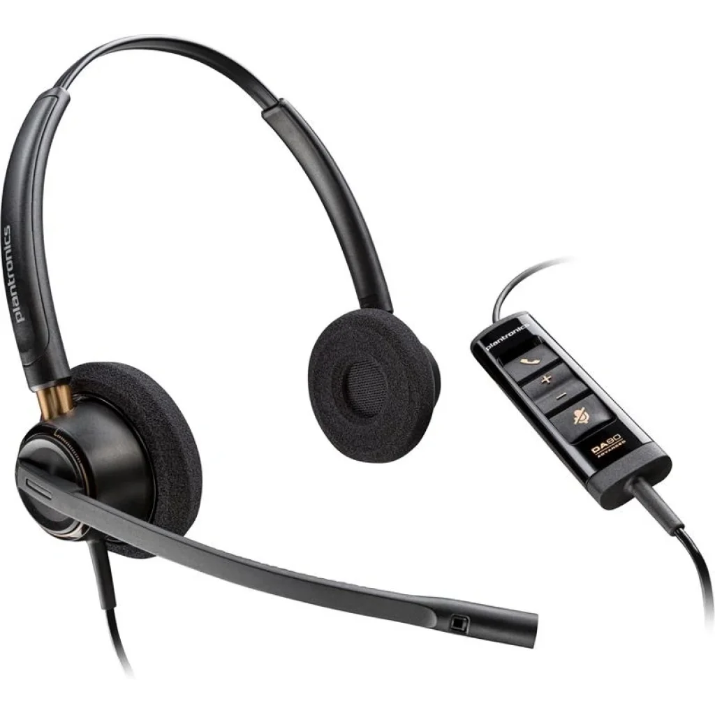 Гарнітура комп'ютерна стерео On-ear Poly EncorePro 525-M, USB-A, всеспрямований, чорний, 783R2AA UA
