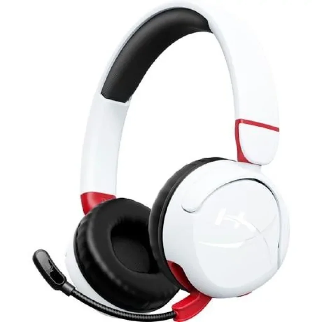 Гарнітура ігрова HyperX Cloud Mini, mini-jack/BT, 1.2м, білий-червоний, 7G8F2AA UA