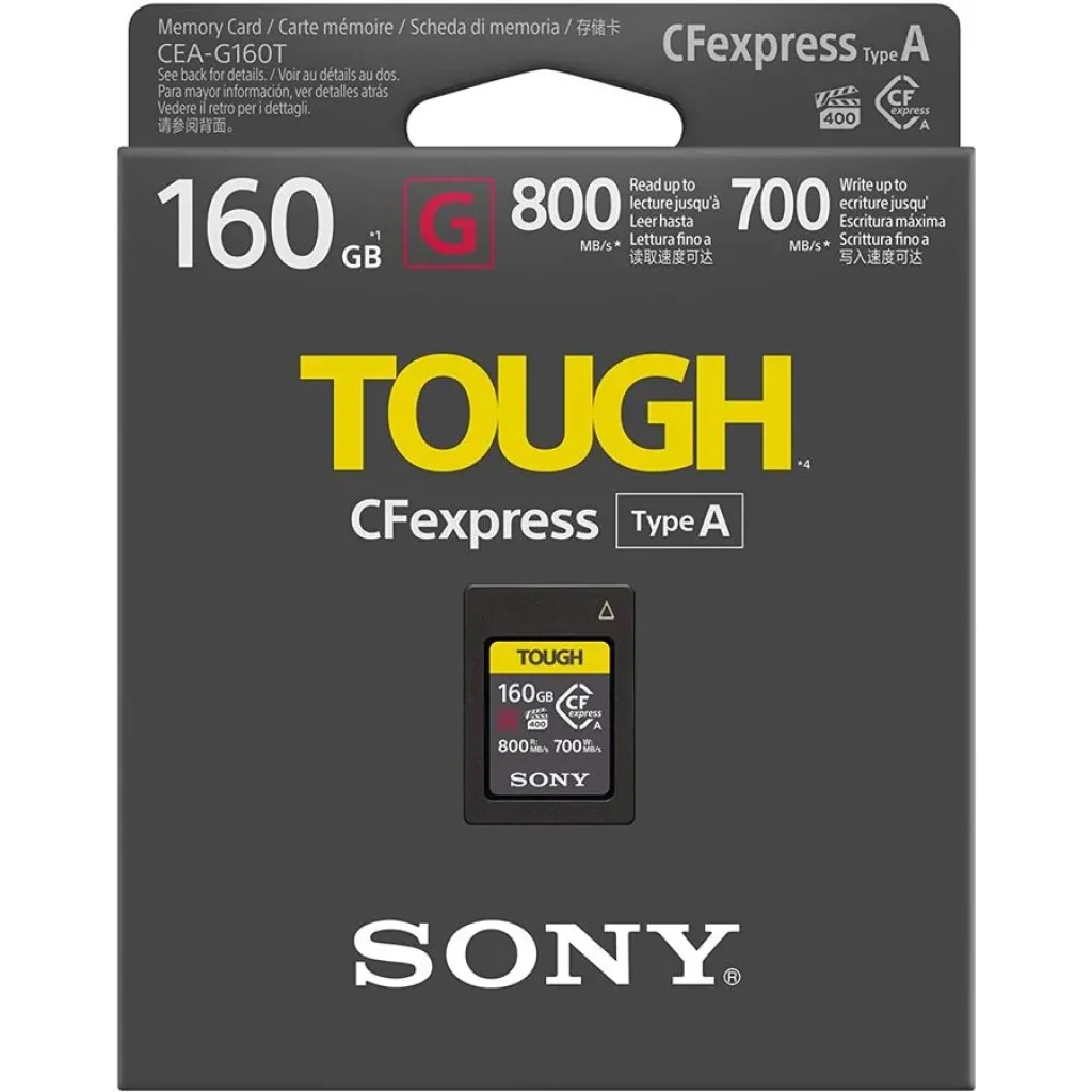 Карта пам'яті Sony CFexpress Type A 160GB R800/W700MB/s Tough, CEAG160T.SYM UA