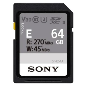 Карта пам'яті Sony SDXC 64GB C10 UHS-II U3 V30 R270/W45MB/s Entry, SFE64A.ET4 UA