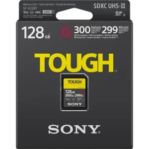 Карта пам'яті Sony SDXC 128GB C10 UHS-II U3 V90 R300/W299MB/s Tough, SFG1TG UA