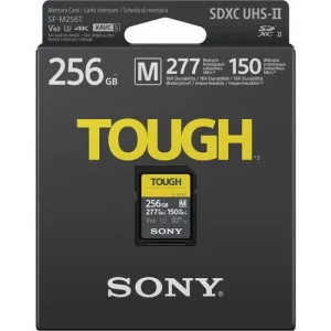 Карта пам'яті Sony SDXC 256GB C10 UHS-II U3 V60 R277/W150MB/s Tough, SFM256T.SYM UA