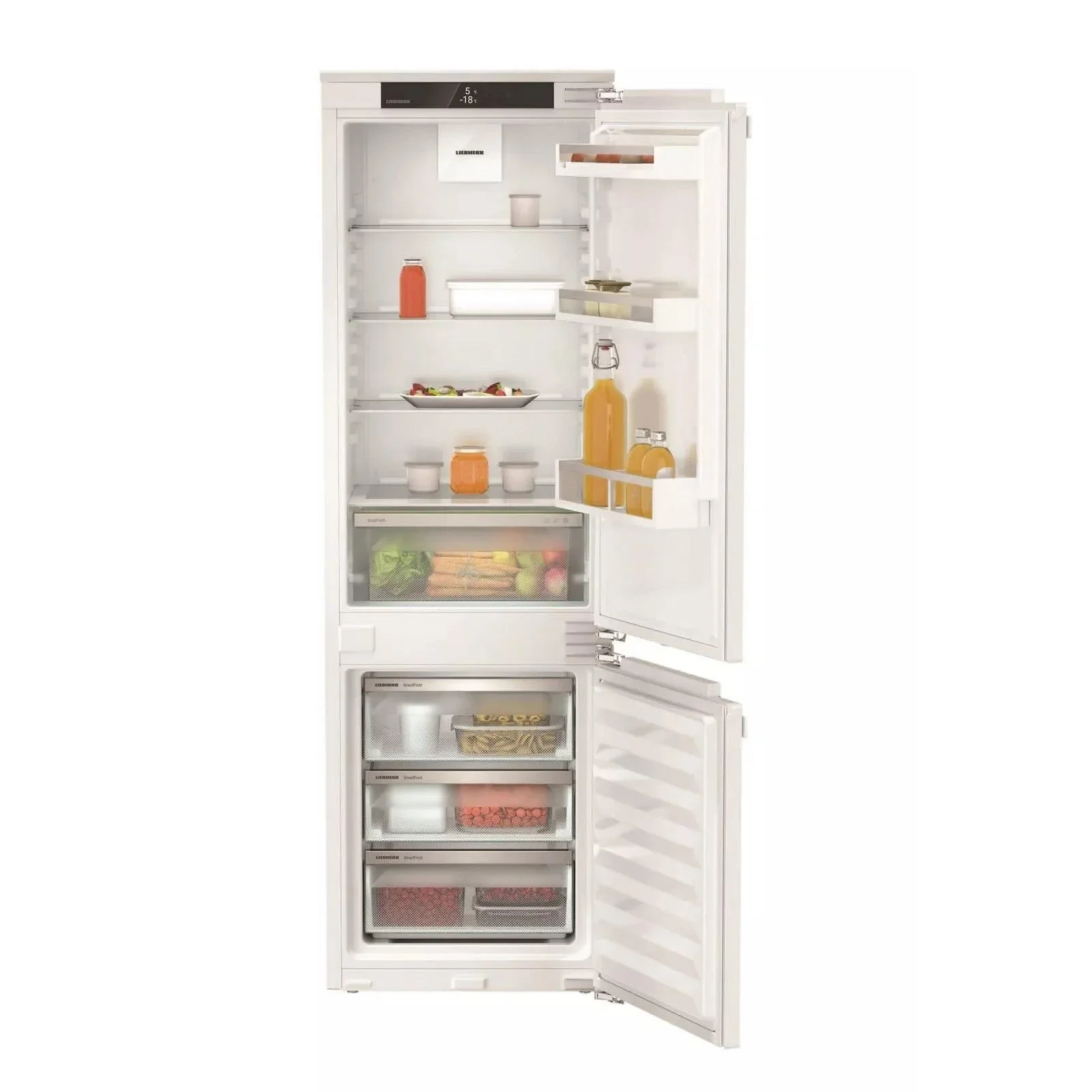Холодильник Liebherr вбуд. з нижн. мороз., 177x55.9х54.6, холод.відд.-182л, мороз.відд.-80л, 2дв., A+, ST, диспл внутр., білий, ICE5103 UA