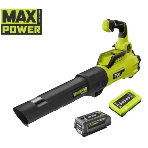 Повітродув садовий акумуляторний Ryobi Max Power RY36BLXA-140P 36В акб 1х4А·год ЗП 176км/год 3.5кг (5133005418) UA