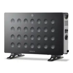 Конвектор ARDESTO CHH-2000MBF 20 м², 2000 Вт, встроенный вентилятор, механическое управление, открытый нагревательный элемент, черный UA