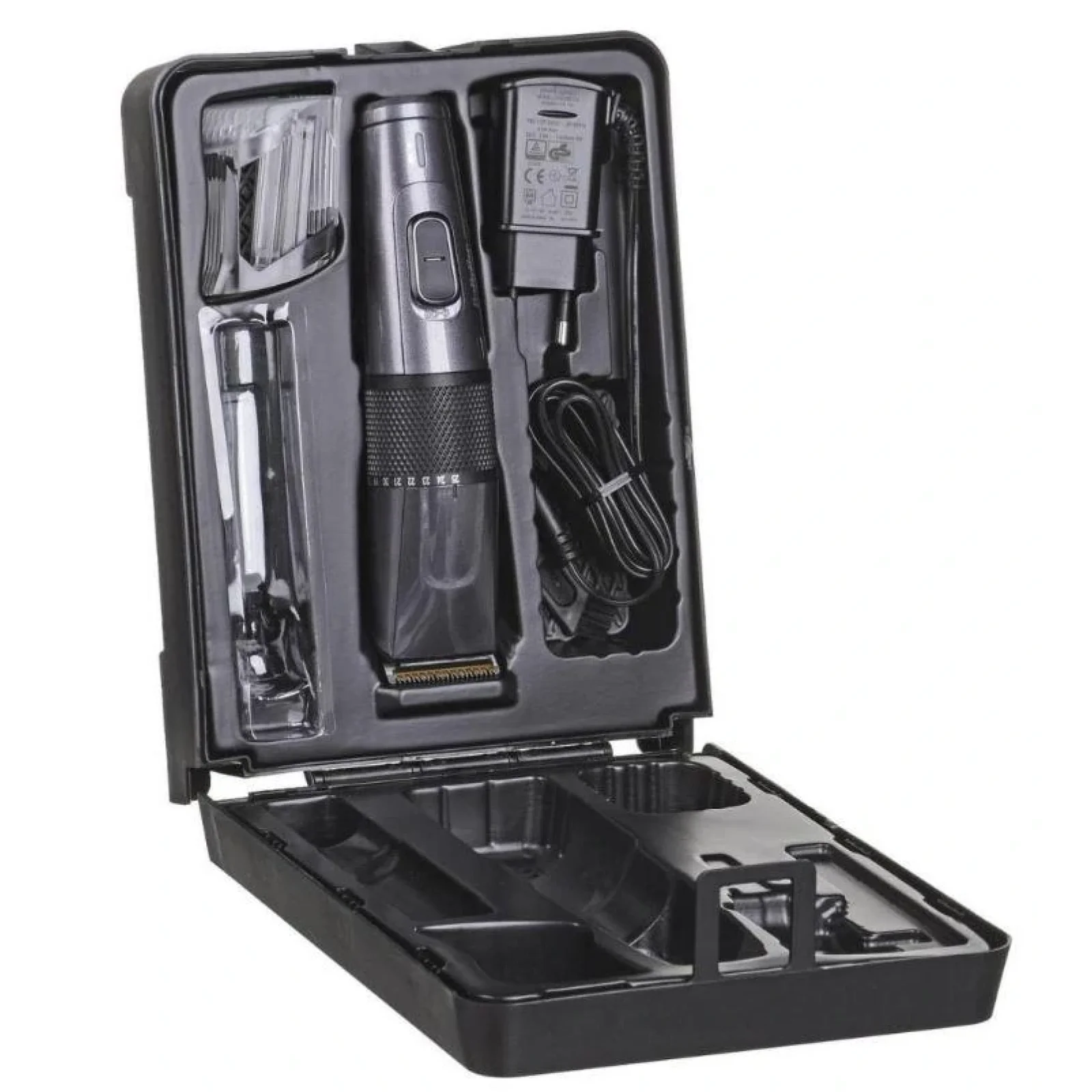 Машинка для стрижки волосся Babyliss E976E 2 насадки футляр чорний UA