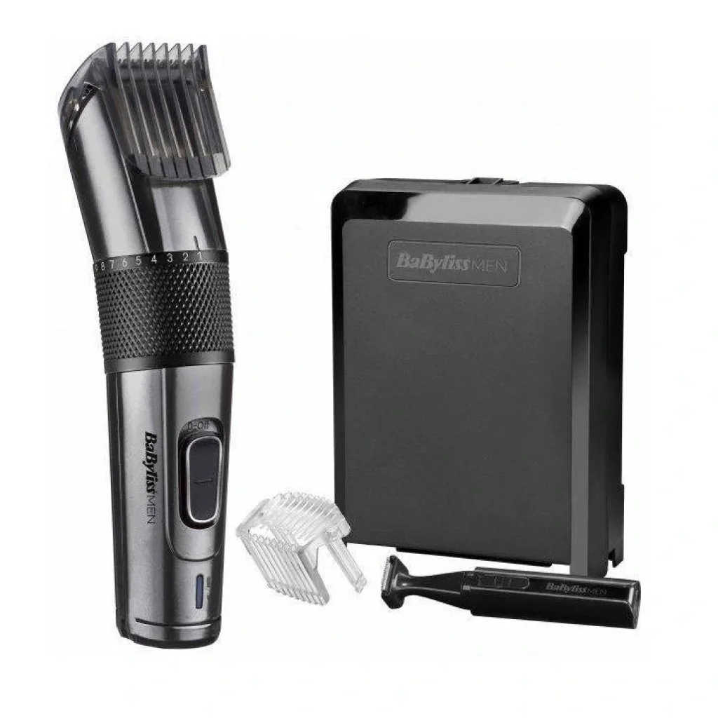 Машинка для стрижки волосся Babyliss 2 насадки міні тример футляр чорний E978E UA