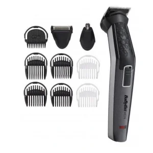 Набір для стрижки волосся Babyliss MT727E 10 в 1 10 насадок cірий UA