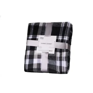 Плед Ardesto Flannel, 200х220см, 100% поліестер, клітинка сіра, ART0102PB UA