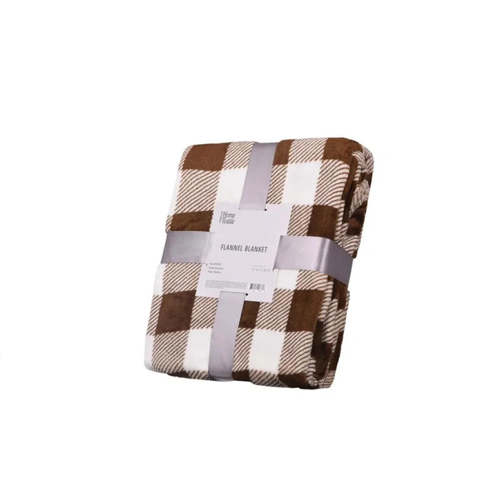 Плед Ardesto Flannel, 160х200см, 100% поліестер, клітинка беж, ART0103PB UA