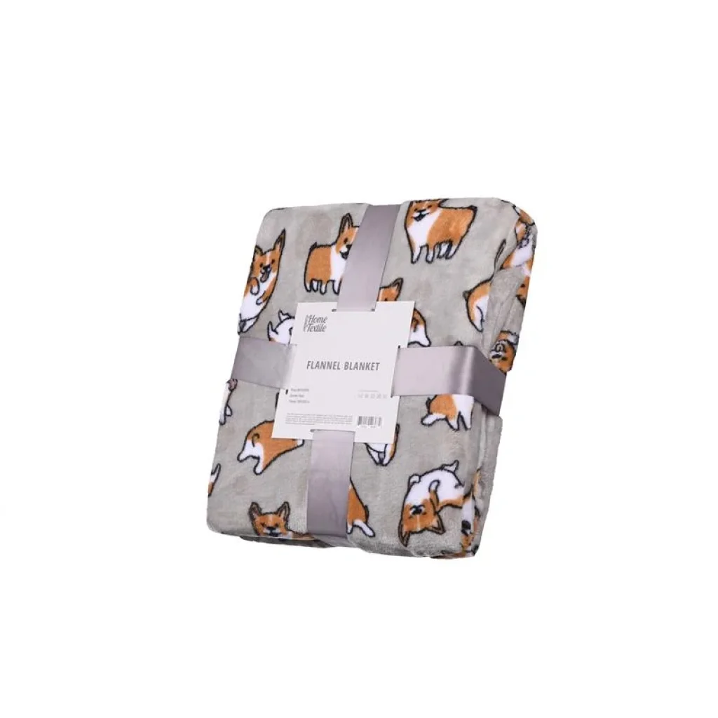 Плед Ardesto Flannel, 160х200 см, 100% поліестер, коргі, ART0109PB UA