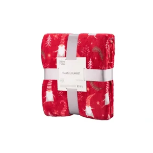 Плед Ardesto Flannel, 160х200 см, 100% поліестер, гноми, ART0111PB UA