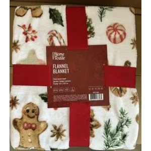 Плед Ardesto Flannel 160х200см, 100% поліестер, імбирні пряники, ART0118PB UA