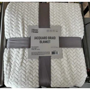 Плед Ardesto Jacquard Braid 160х200см, 100% поліестер, айворі, ART0201JB UA