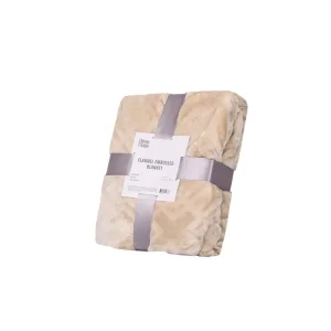 Плед Ardesto Embossed, 200х220см, 100% поліестер, тауп, ART0302EB UA