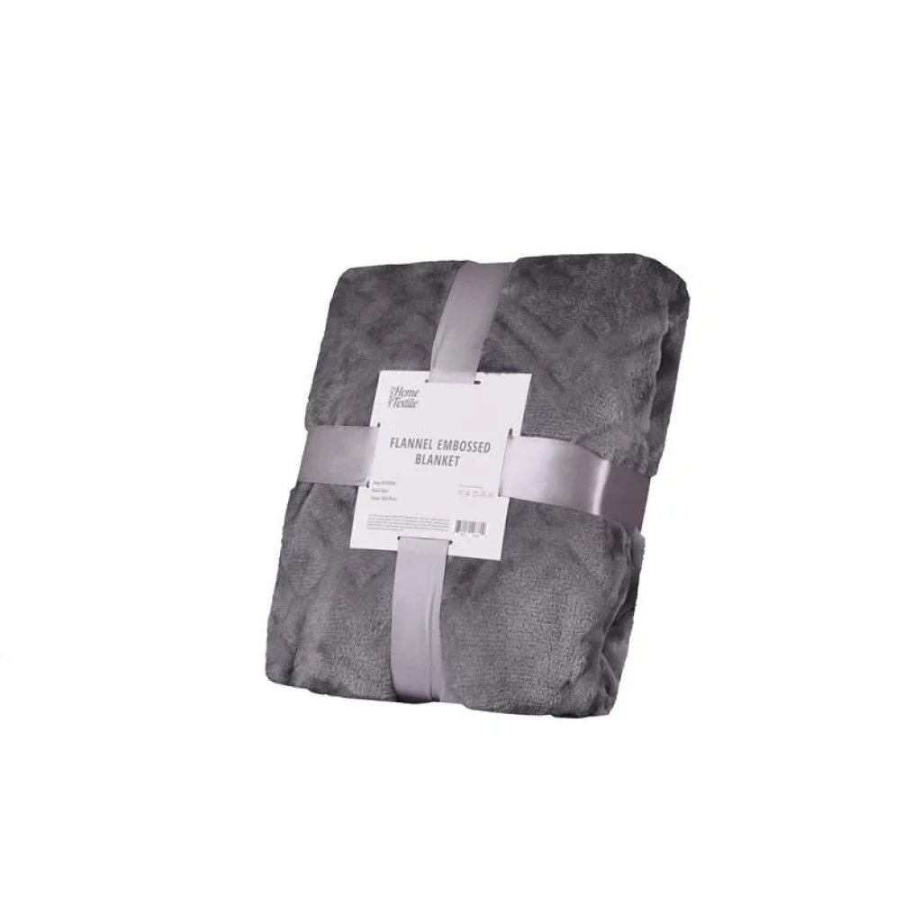 Плед Ardesto Embossed, 160х200см, 100% поліестер, сірий, ART0303EB UA