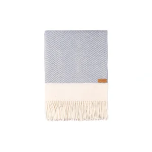 Плед Ardesto Leonardo Bianco, 140x200см, 100% вовна, блакитний, ART0503LB UA